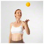 Schaumstoffball unbeschichtet,  9 cm, gelb