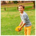 VOLLEY Mini Football aus Schaumstoff mit Elefantenhaut, gelb