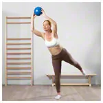 Schaumstoffball beschichtet,  18 cm, blau