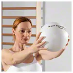 Schaumstoffball beschichtet,  21 cm, wei