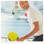 JOOLA Tischtennis-Set VIVID OUTDOOR, 2 TT-Schlger + 3 TT-Blle