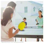 JOOLA Tischtennis-Set VIVID OUTDOOR, 2 TT-Schlger + 3 TT-Blle