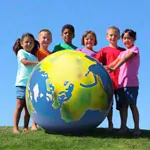 TOGU Erdball mit Schablonierung,  100 cm