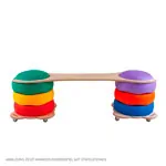Abbildung zeigt Rollrutscher fr Stapelbaustein, L x B x H 29 x 29 x 5,5cm