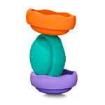 Stapelstein Set, classic secondary, 3 Stapelsteine, 1x lila, 1x grn, 1x orange