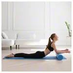 Yoga Rolle,  15 cm x 90 cm, blau