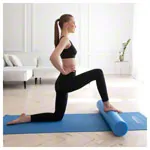 Yoga Rolle,  15 cm x 90 cm, blau