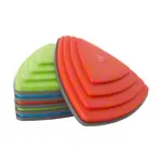 Gonge Spielkreisel Mini Top, orange + Fluss-Steine, 3x gro + 3x klein, Set 7-tlg.