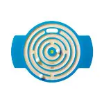 Trackboard Labyrinth mit 3 Kugeln
