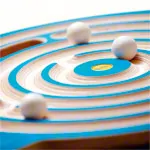 Trackboard Labyrinth mit 3 Kugeln