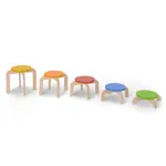 Balancetreppe, bunt, 5-tlg., Hhe 10-30 cm