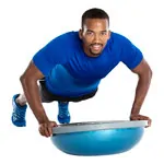 Abbildung zeigt BOSU Ball Balancetrainer Pro, � 65 cm, blau