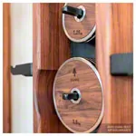 NOHrD WeightPlate Tower 2x Kurzhanteln, 1x Langhantel 20x Hantelscheiben, Kirsche