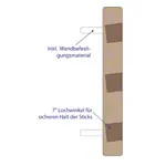 Pedalo Kletter-Trainingsboard, 82 x 30 x 4 cm, inkl. Adapter fr Sprossenwand