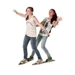 Pedalo Sommerski mit Fuschlaufe fr 2 Personen Lnge 80 cm