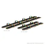 Pedalo Sommerski mit Fuschlaufe fr 2 Personen Lnge 80 cm