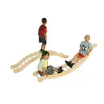 Kletterwippe mit bunten Seilsprossen, LxBxH 210x35x36 cm