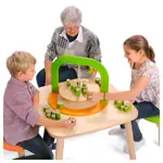 Abbildung zeigt Hochstapler Geschicklichkeitsspiel aus Holz, fr 2-4 Spielende