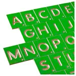 Erzi Lernspiel Grobuchstaben aus Holz, 29-tlg.