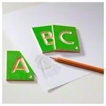 Erzi Lernspiel Grobuchstaben aus Holz, 29-tlg.