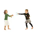 Gonge Koordinationsset, 7-tlg. Mini Top Spielkreisel, Activity Rings