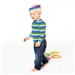 Gonge Koordinationsset, 7-tlg. Karussell Spielkreisel + Activity Rings