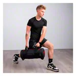 Abbildung zeigt Sport-Tec Powerbag-Set Robusta, 5-25 kg, 5-tlg., inkl. Aufbewahrungsstnder