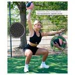 Sport-Tec Medizinball  19 cm, 1 kg, pink