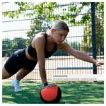 Sport-Tec Medizinball  23 cm, 4 kg, rot