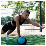 Sport-Tec Medizinball  28 cm, 8 kg, blau