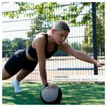 Sport-Tec Medizinball  28 cm, 9 kg, grau