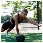 Sport-Tec Medizinball  28 cm, 10 kg, schwarz