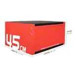 Sport-Tec Sprungtrainer Soft Plyo Box, 45 cm, stapelbar,