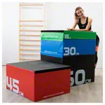 Sport-Tec Sprungtrainer Soft Plyo Box-Set, 4-tlg., stapelbar, 15-60 cm
