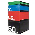 Sport-Tec Sprungtrainer Soft Plyo Box-Set, 4-tlg., stapelbar, 15-60 cm