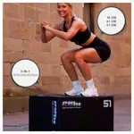 Sport-Tec Sprungtrainer 3-in-1 Soft Plyo Box, 76x61x51 cm