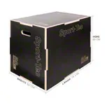 Sport-Tec Sprungtrainer 3-in-1 Plyo Box aus Holz, 75x60x50 cm
