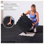 Sport-Tec Bodenschutzmatte 1 m, 4 Matten  50x50 cm + 8 Randstcke
