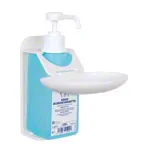 Wandhalterung fr 350/500 ml Hndedesinfektionsmittel inkl. Tropfschale, 2 tlg
