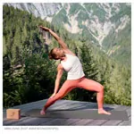 Abbildung zeigt AIREX Pilates- und Yogamatte ECO Pro, LxBxH 180x61x0,4 cm