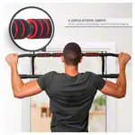 Sport-Tec Trreck Klimmzugstange klappbar, 117x28 cm, inkl. 2 Power Ropes + 2 Karabinerhaken