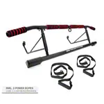 Sport-Tec Trreck Klimmzugstange klappbar, 117x28 cm, inkl. 2 Power Ropes + 2 Karabinerhaken