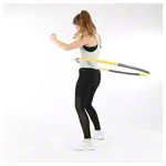 Abbildung zeigt Sport-Tec Hula Hoop Reifen, � 100 cm, 1,5 kg, inkl. Ma�band