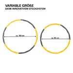 Abbildung zeigt Sport-Tec Hula Hoop Reifen, � 100 cm, 1,5 kg, inkl. Ma�band