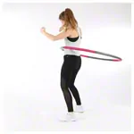 Abbildung zeigt Sport-Tec Hula Hoop Reifen,  100 cm, 1,5 kg, inkl. Maband