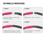 Abbildung zeigt Sport-Tec Hula Hoop Reifen,  100 cm, 1,5 kg, inkl. Maband