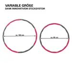 Abbildung zeigt Sport-Tec Hula Hoop Reifen,  100 cm, 1,5 kg, inkl. Maband