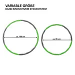 Abbildung zeigt Sport-Tec Hula Hoop Reifen,  100 cm, 1,5 kg, inkl. Maband