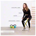 Sport-Tec Powerband aus Latex, 104x1,3 cm, extra leicht, gelb