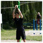 Sport-Tec Powerband aus Latex, 104x1,3 cm, extra leicht, gelb